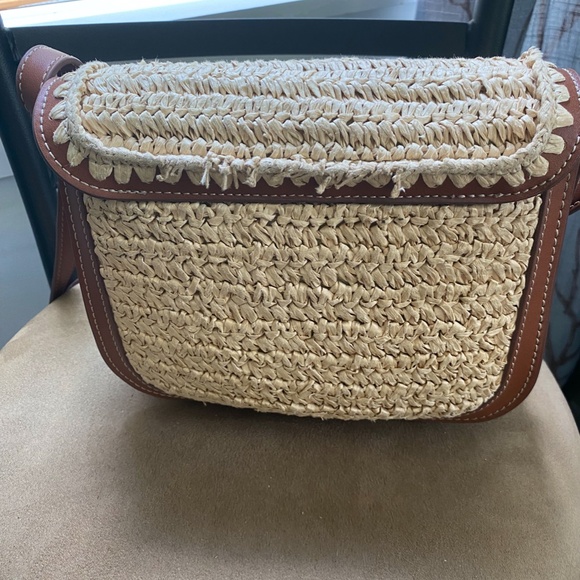 MANGO Natural Fiber Shoulder Bag - Picture 8 of 9